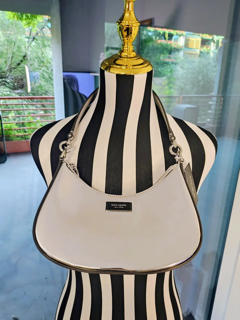 Kate Spade New York Sam Icon Metallic Small Convertible Crossbody, NWT
